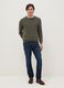 Green Crew Neck Sweater in Pure Cotton Regular Fit_1