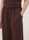 Brown wide-leg trousers with elasticated waistband_3