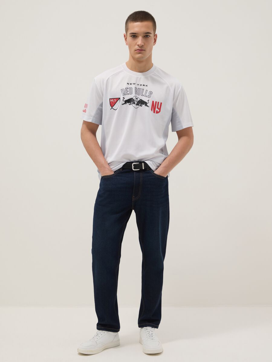White Regular Fit Short-Sleeve New York Red Bulls T-Shirt_1