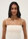 Beige regular fit camisole with square neckline_1