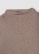 Beige stretch viscose crew-neck T-shirt_5