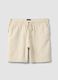 White cotton chino Bermuda shorts_4