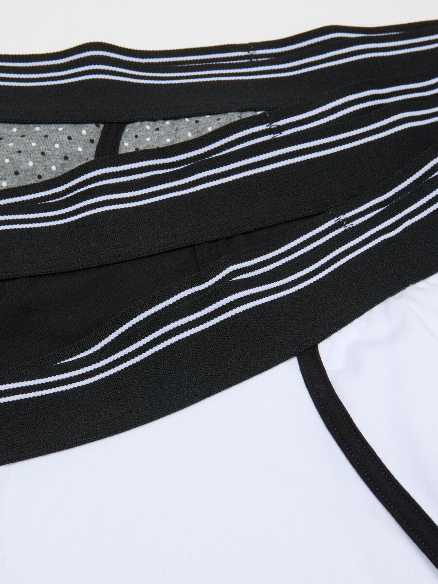 Tripack boxer midi multicolor a quadri in cotone organico elasticizzato regular fit_5