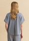 Camicia a righe bianche e blu a maniche corte regular fit con taschini_3