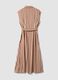 Multicolour pure viscose striped midi dress, regular fit_5