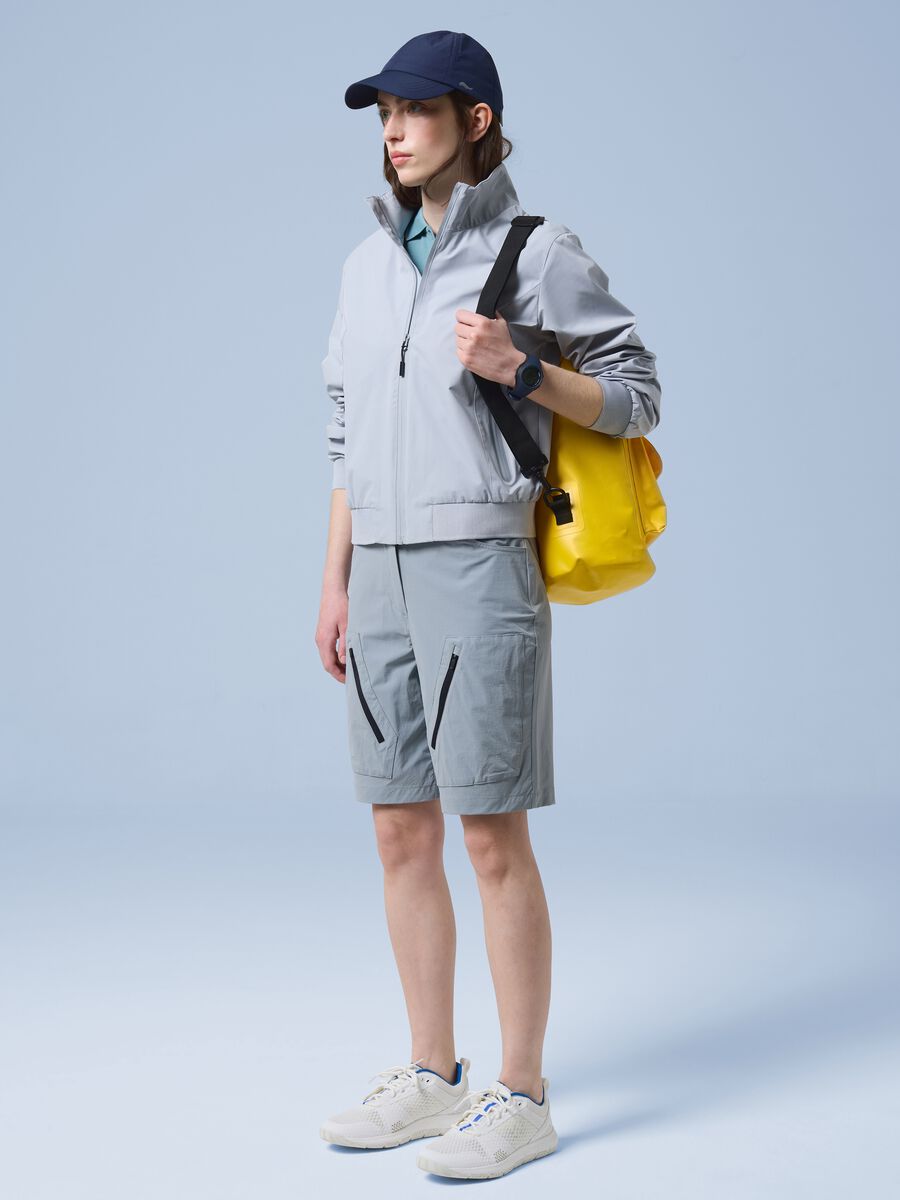 Grey ALTAVIA SAILING stretch-fabric Bermuda shorts_1