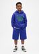 Blue hoodie for boys with logo_2