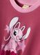 Girls&rsquo; pink cotton-blend dress with Lilo & Stitch print_2