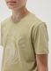 Green short-sleeved T-shirt in 100% organic cotton for boys_2
