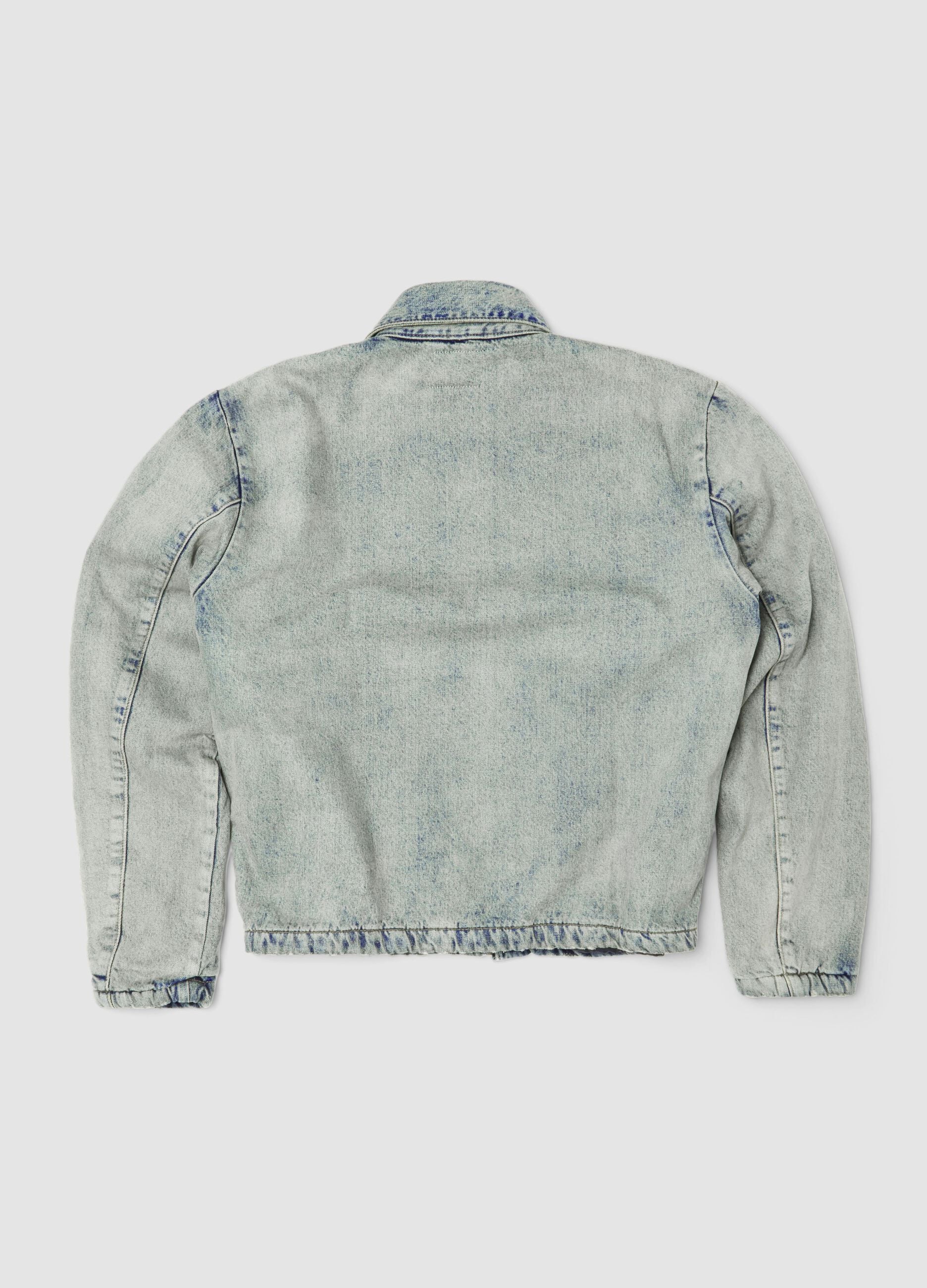 Vintage Light Blue Padded Denim Jacket