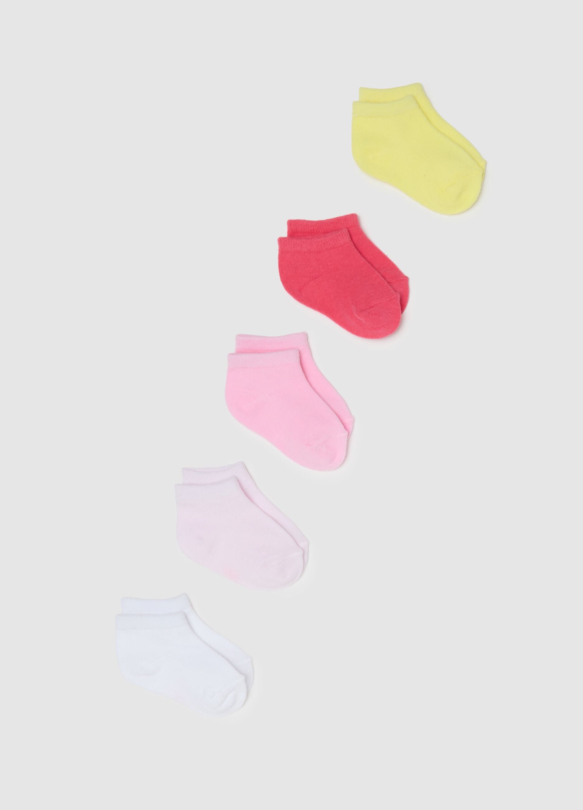 Multicolour cotton blend baby socks multipack