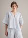 White pure cotton striped shirt_2