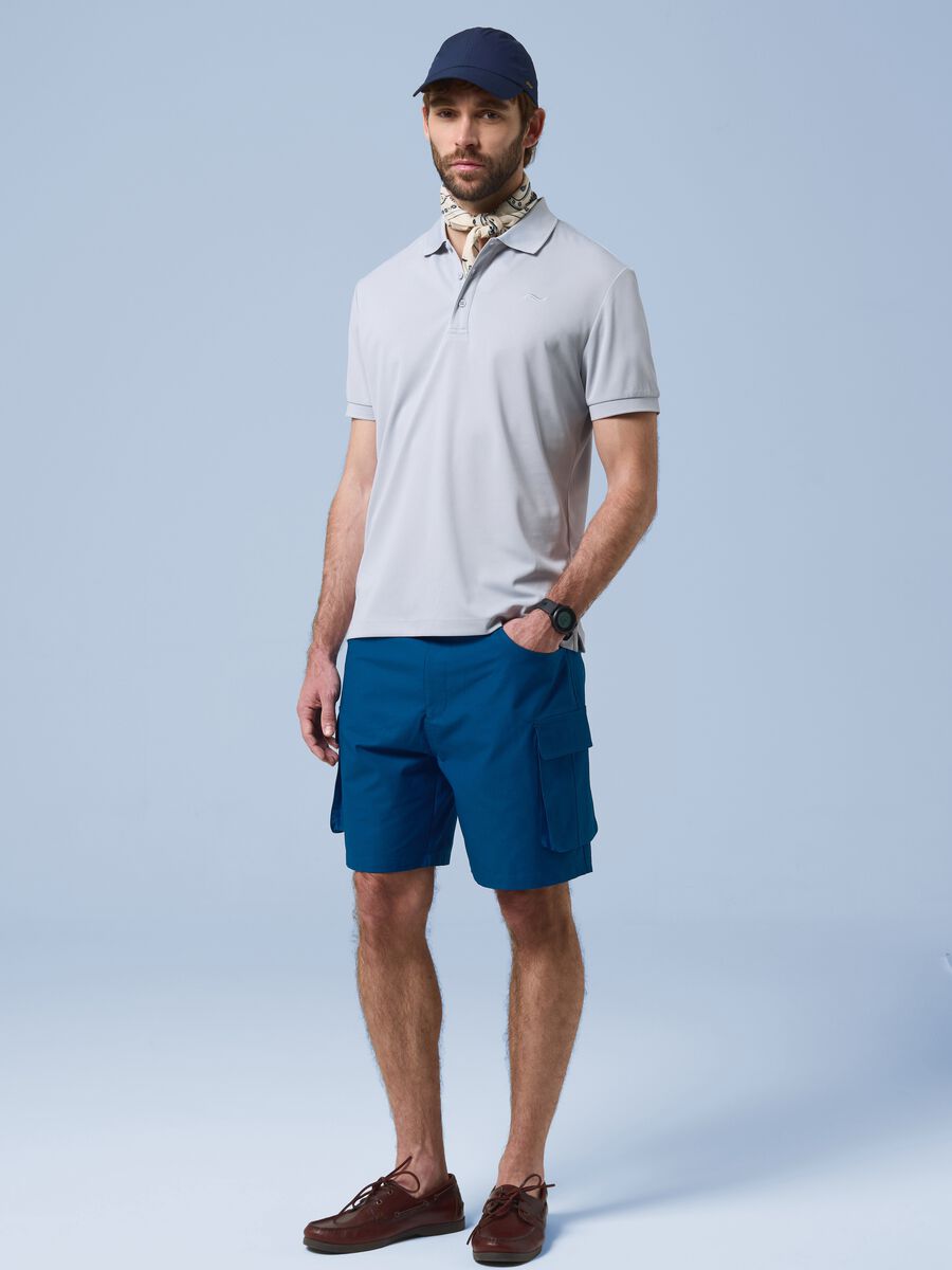 Polo grigia con colletto classico traspirante ALTAVIA SAILING_0