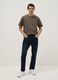 Green relaxed fit crew neck pure cotton t-shirt_0