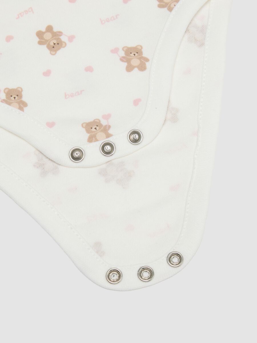 Pack of 3 Pink Organic Cotton Baby Girl Bodysuits_3