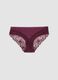 Purple stretch microfibre briefs with lace_2