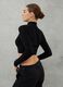 High Neck Knit Top Black_3