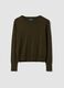 Green viscose-blend crew-neck jumper_4