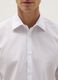 White cotton blend slim fit shirt_1