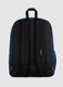 Blue backpack with front pocket and adjustable shoulder straps_1