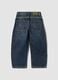 Blue relaxed-fit pure cotton jeans for boys_1