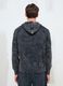 Vintage Grey Ribbed Knit Hoodie_4