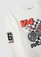 White stretch cotton T-shirt with Ducati print for boys_2
