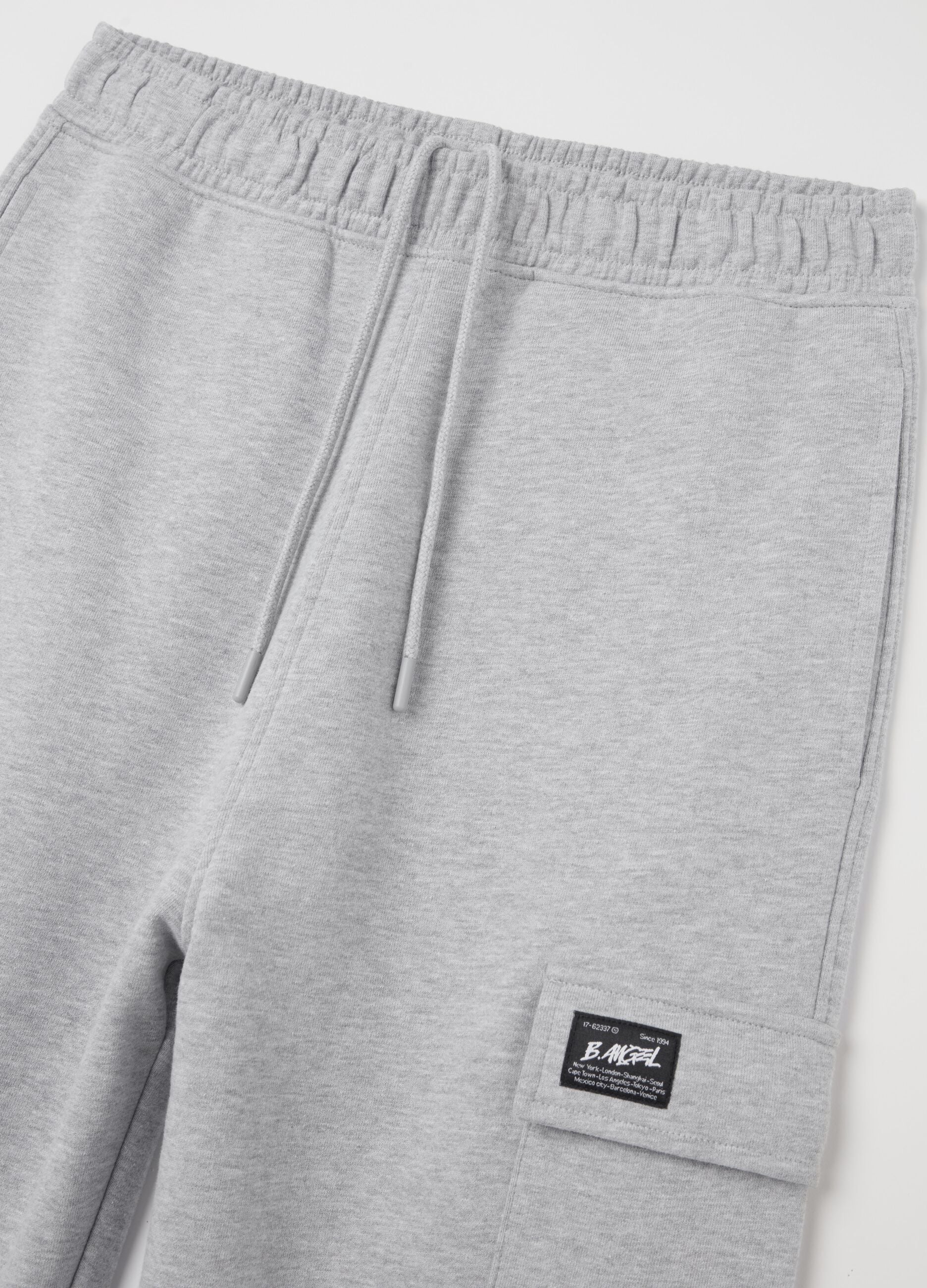 Cargo joggers with elasticated trims