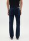 Men's blue denim regular fit jeans_3