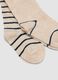 3-pack of beige long socks in stretchy organic cotton_2