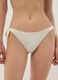 White bikini bottoms with mesh-effect embroidery and tie sides_1