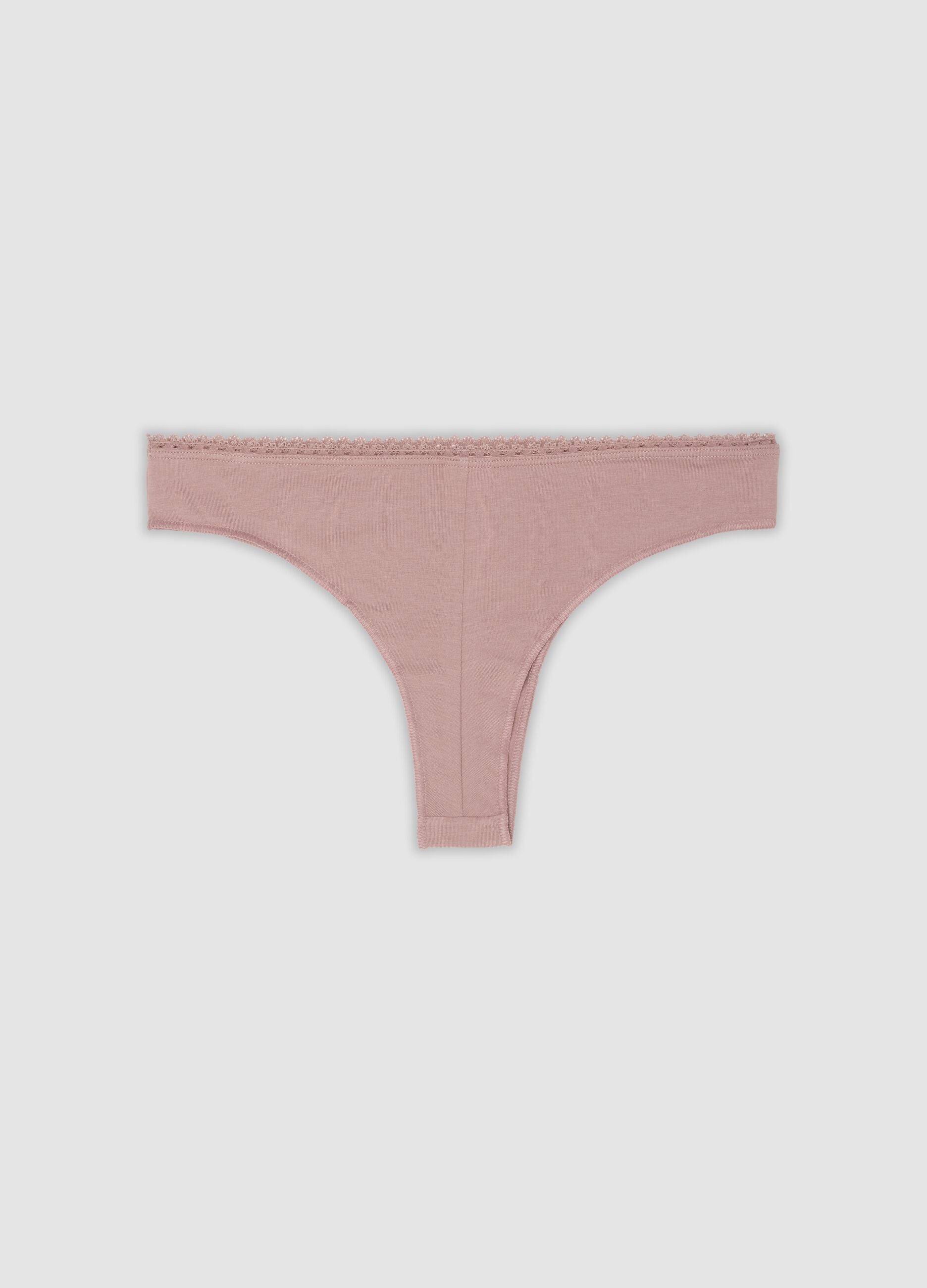 3-pack of multicolour Brazilian briefs in stretch organic cotton