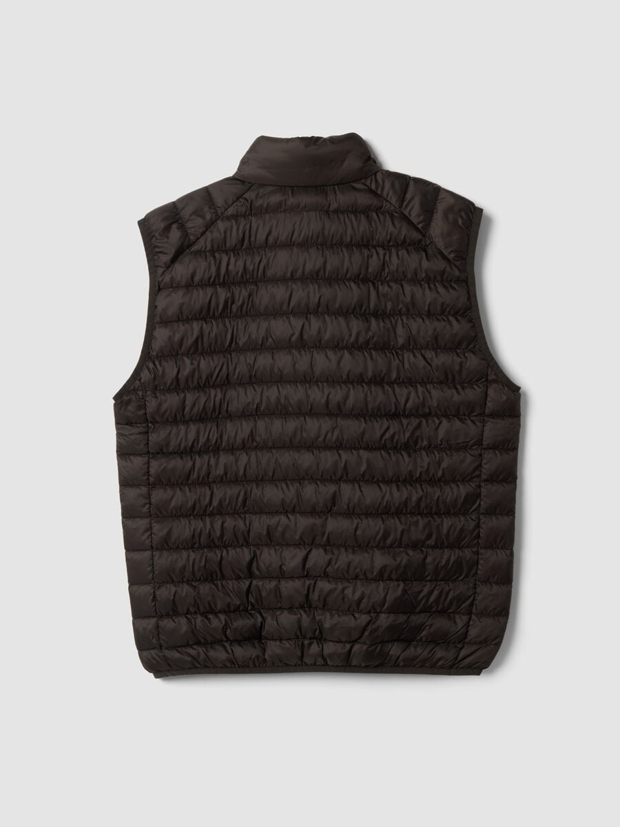 Brown Ultralight Padded Gilet with Zip_6