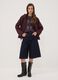 Purple hooded parka with zip and press-stud fastening_1