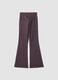 Purple flared leggings in breathable stretch fabric ALTAVIA STUDIO_6
