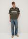 Green pure cotton polo shirt_1