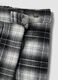 Black checked stretch viscose skort_3