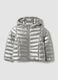 Ultralight Grey Hooded Zip-Up Puffer Jacket for Girls_0
