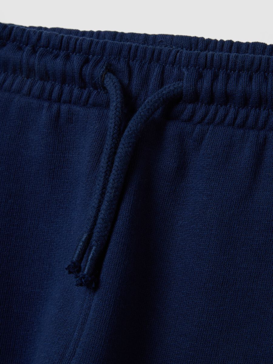 Pantaloni in puro cotone blu con stampa Paw Patrol per bimbo_2