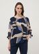 Multicolour geometric print regular-fit blouse_2