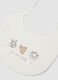 2-pack pink and white organic cotton bibs with Disney print_1