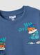 Blue pure cotton oversized jogging set for boys_2