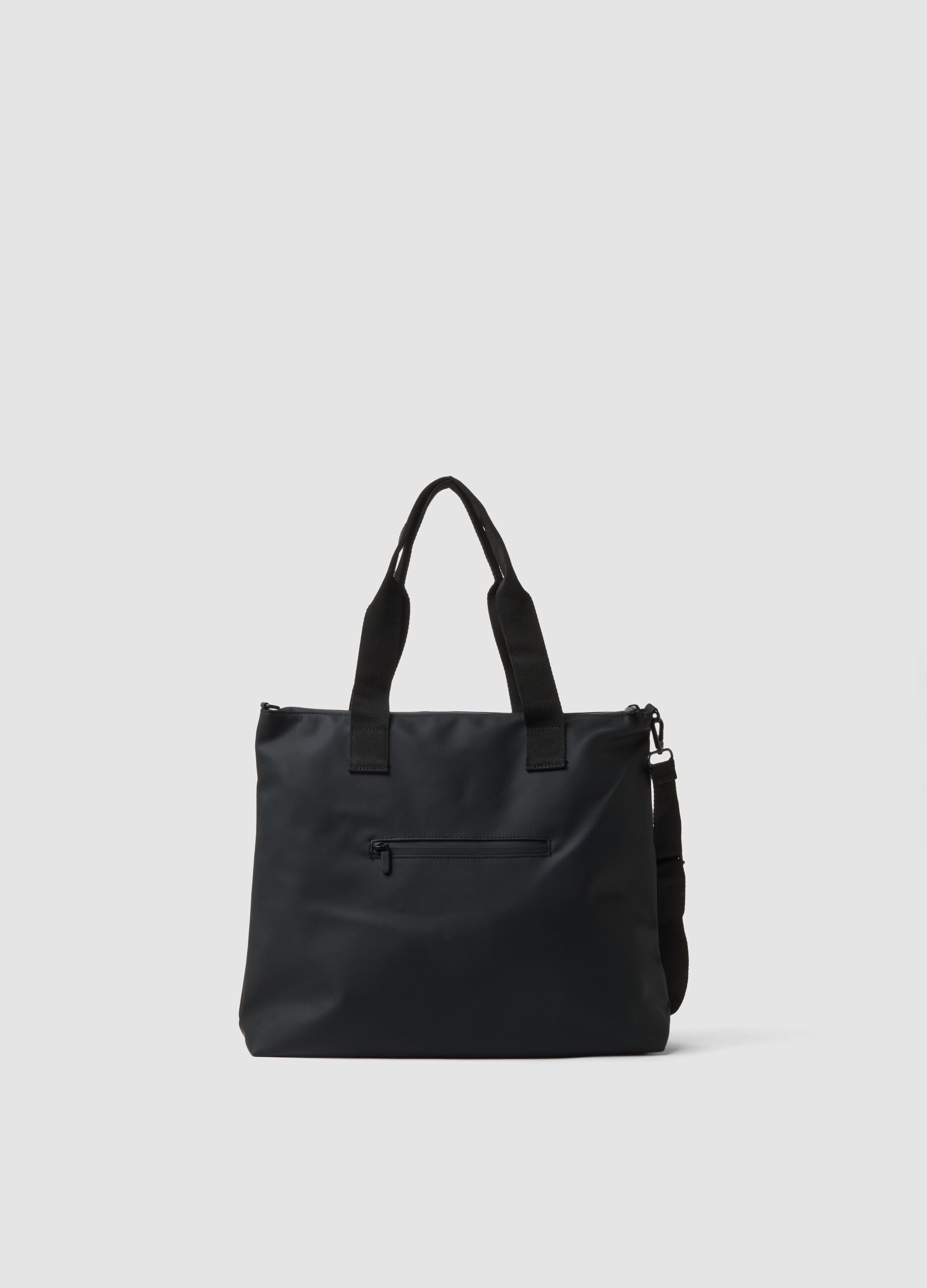 Black Handbag with Detachable Shoulder Strap