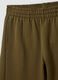 Green cotton-blend straight-fit joggers_5