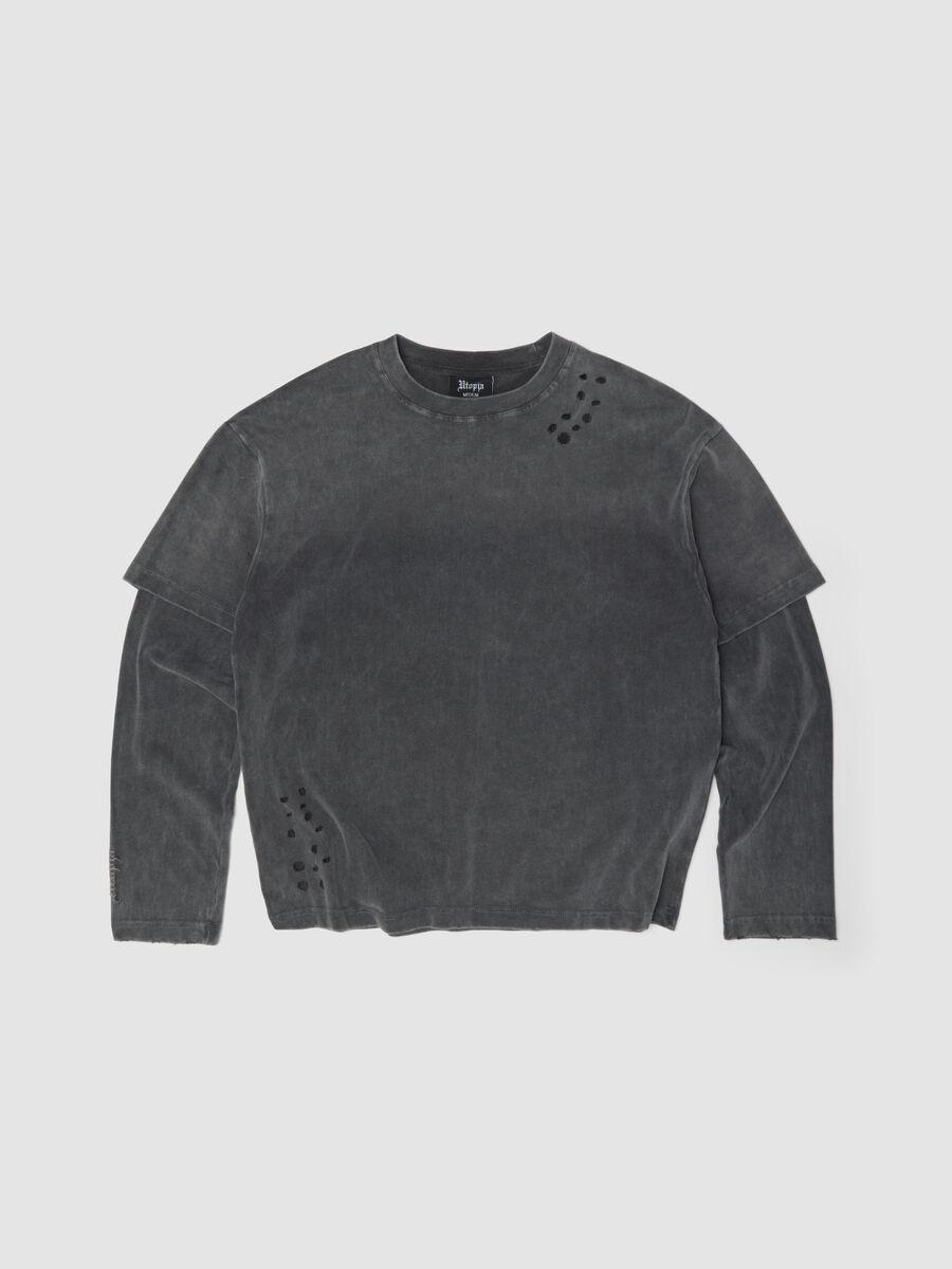 Double Longsleeve Sunfaded Grey_0
