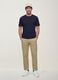 The Iconic Tee blue pure cotton short-sleeve T-shirt, regular fit_0