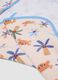 Blue hooded organic cotton bathrobe_2