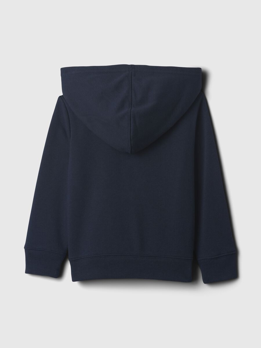 Full-zip sweatshirt with hood and logo embroidery_1