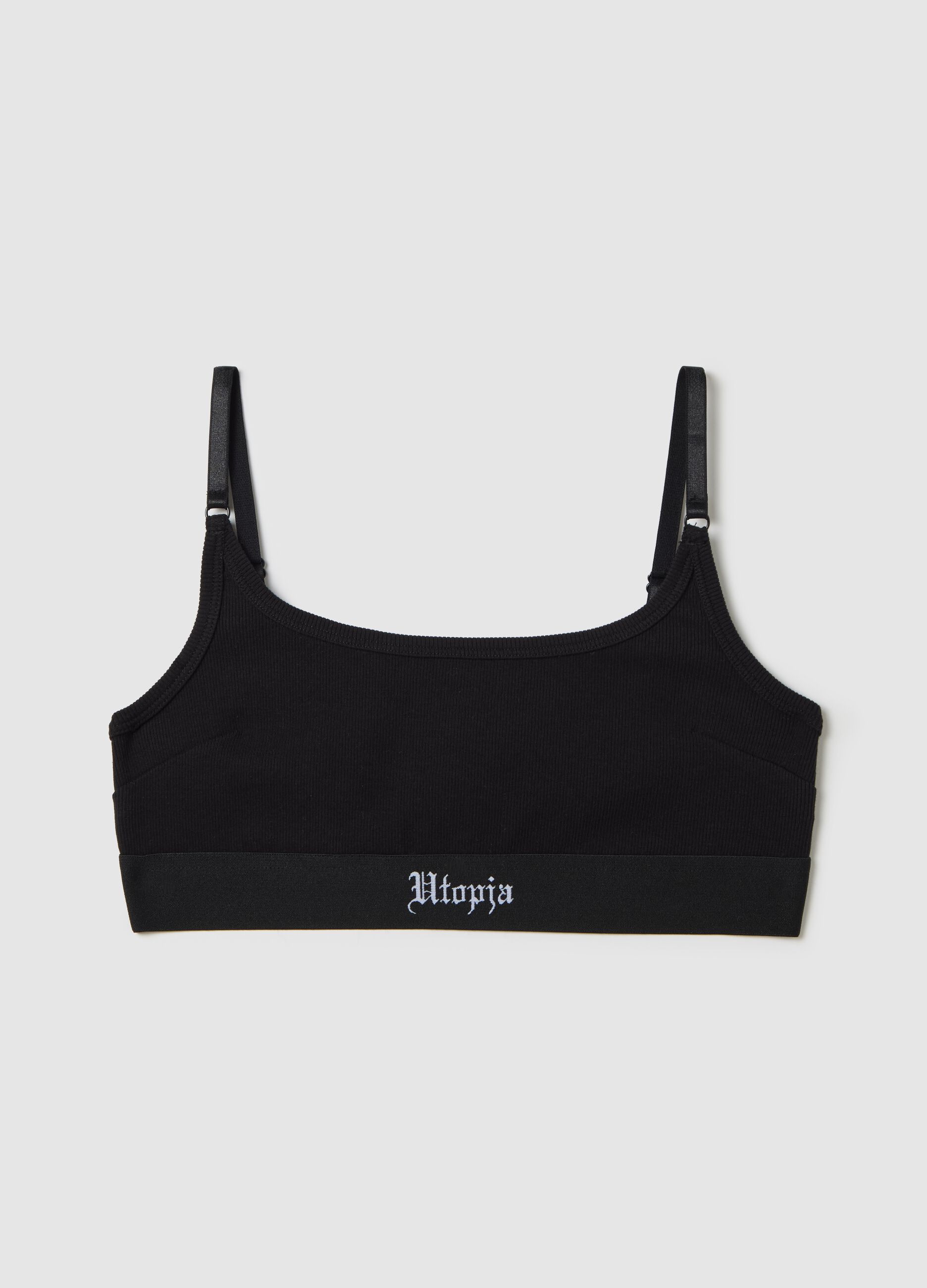 Black Scoop Bralette