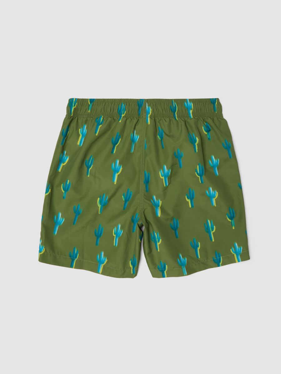 Boxer mare verde con stampa cactus_1